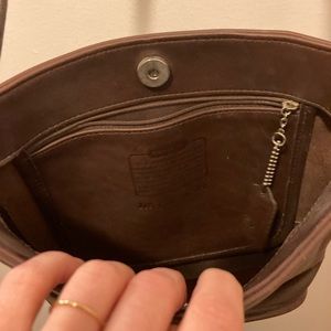 100% leather coach bag